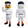 White Yellow Baseball Duck Mascot Costume
