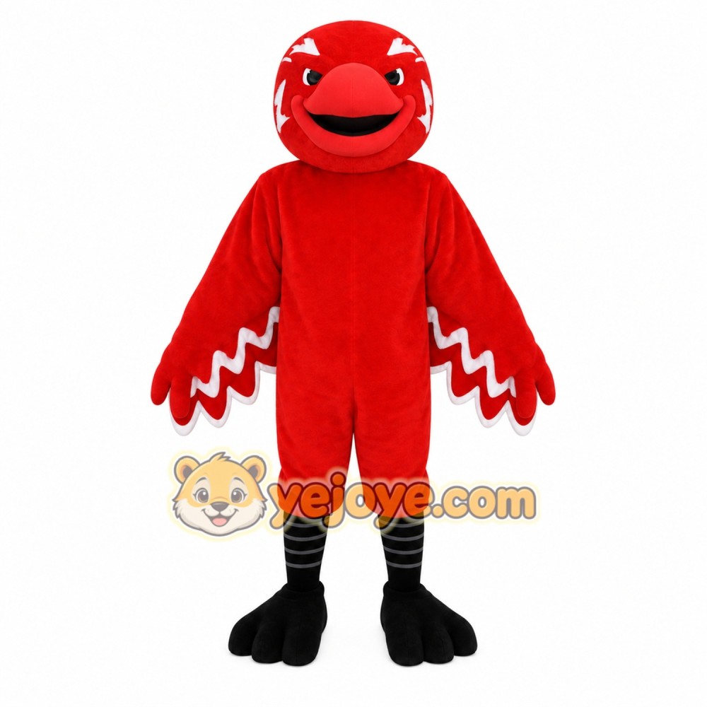 Red White Cardinal Bird Mascot Costume Red White Cardinal Bird Mascot Costume