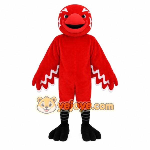 Red White Cardinal Bird Mascot Costume