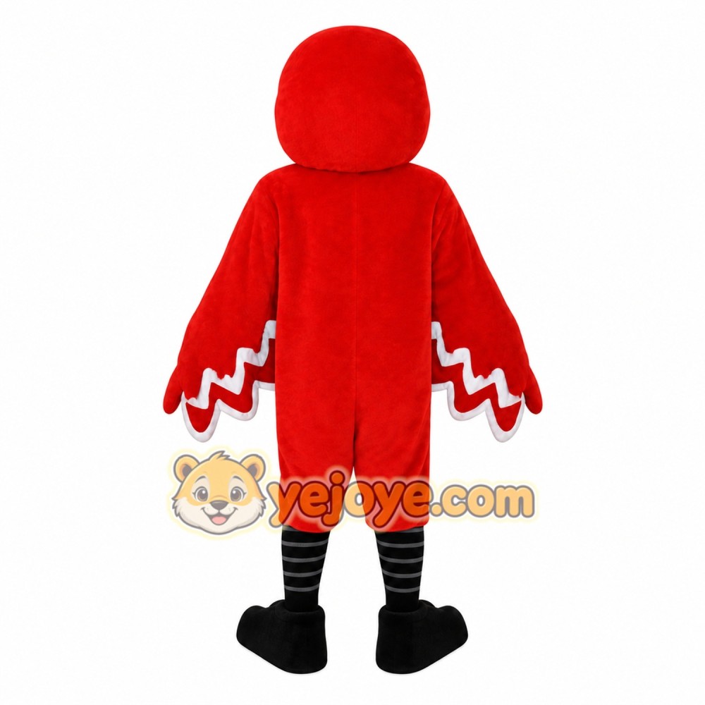 Red White Cardinal Bird Mascot Costume Red White Cardinal Bird Mascot Costume