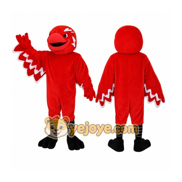 Red White Cardinal Bird Mascot Costume