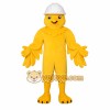Yellow White Hard Hat Bird Mascot Costume
