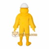 Yellow White Hard Hat Bird Mascot Costume