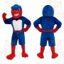 Blue Red Superhero Bird Mascot Costume