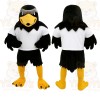 Black Yellow White Eagle Mascot Costume