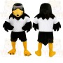 Black Yellow White Eagle Mascot Costume
