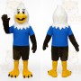 Blue White Yellow Brown Eagle Mascot Costume