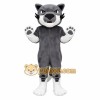 Gray White Cat Mascot Costume Gray White Cat Mascot Costume