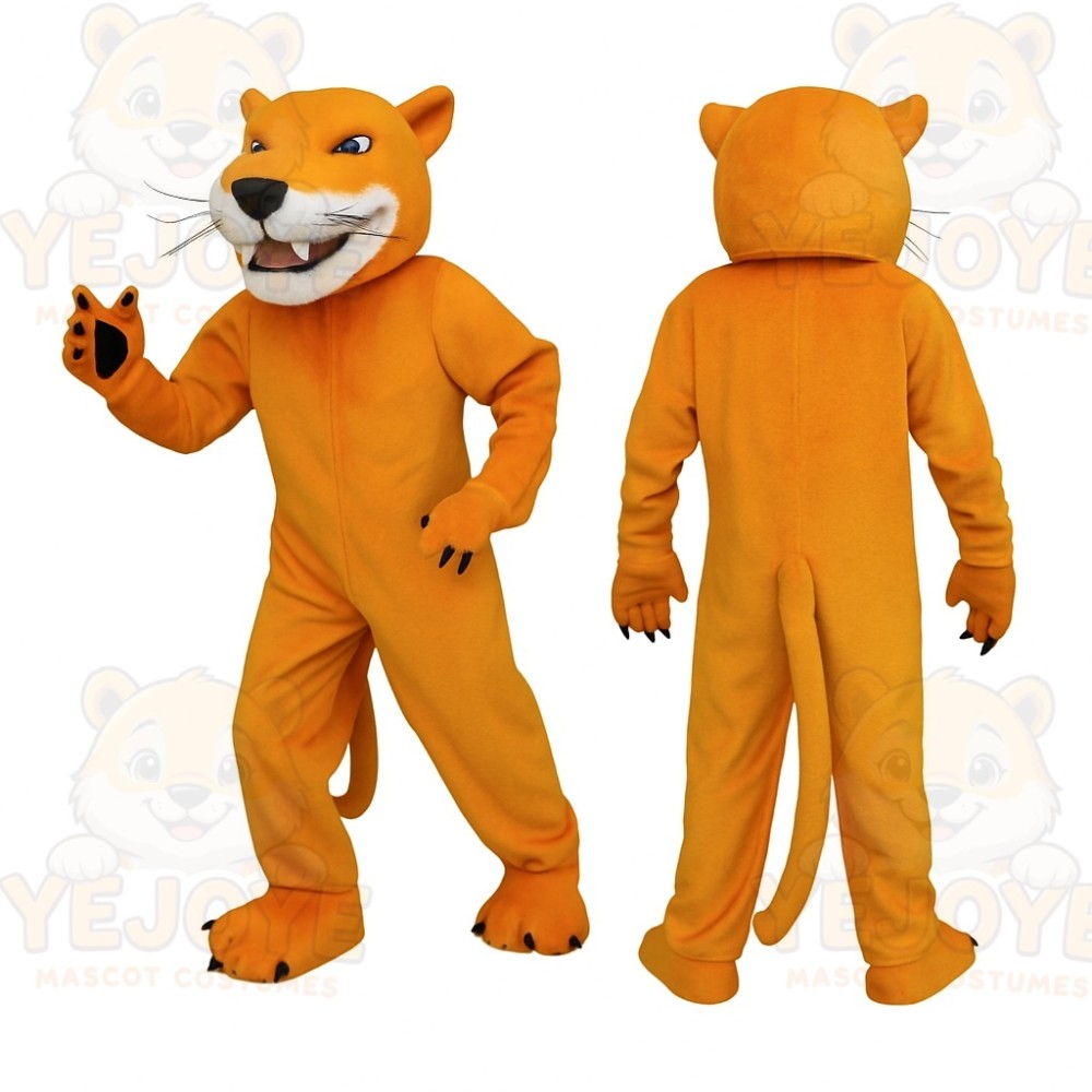 Orange White Cat Mascot Costume