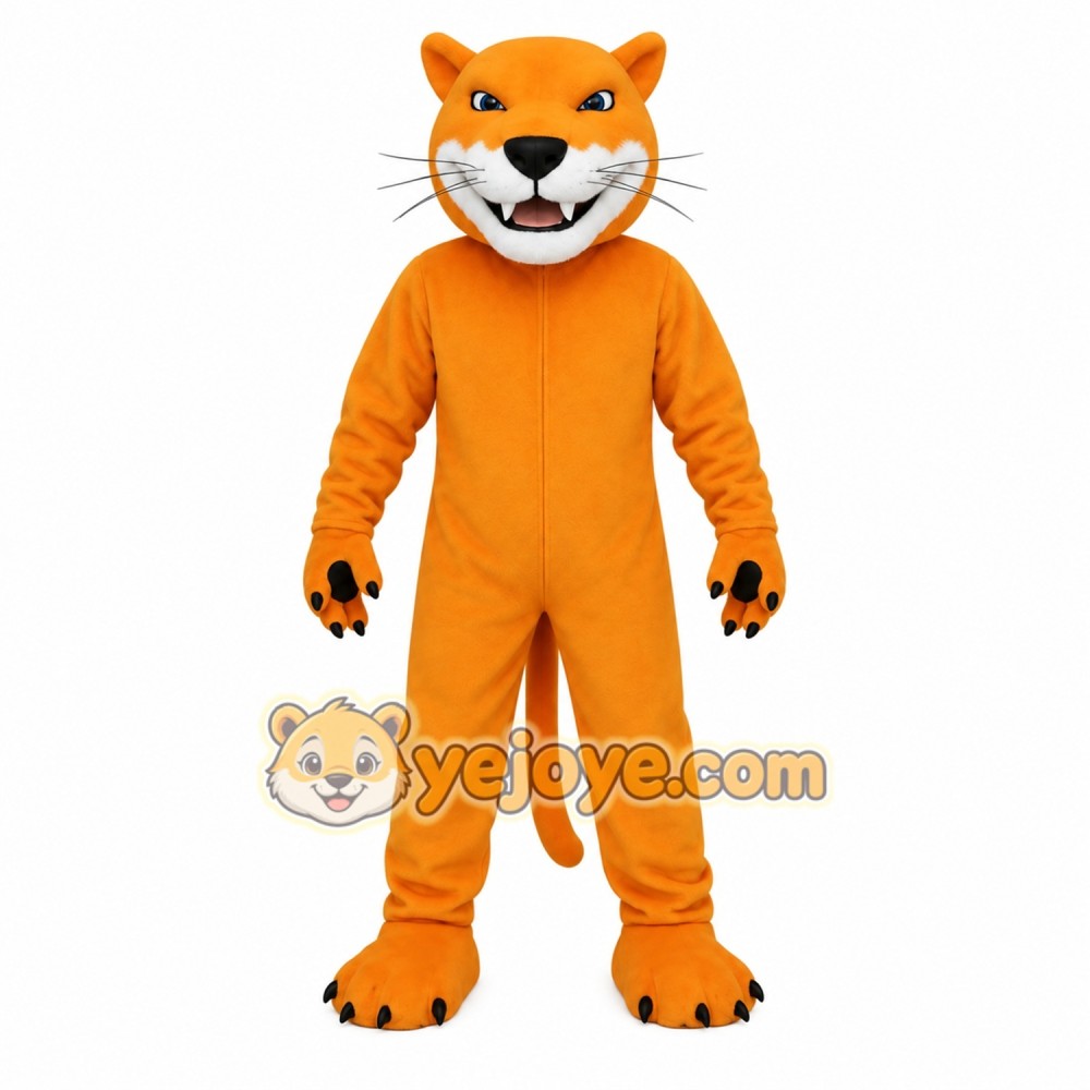 Orange White Cat Mascot Costume Orange White Cat Mascot Costume
