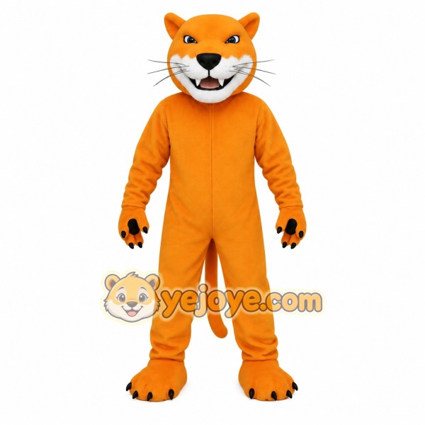 Orange White Cat Mascot Costume Orange White Cat Mascot Costume