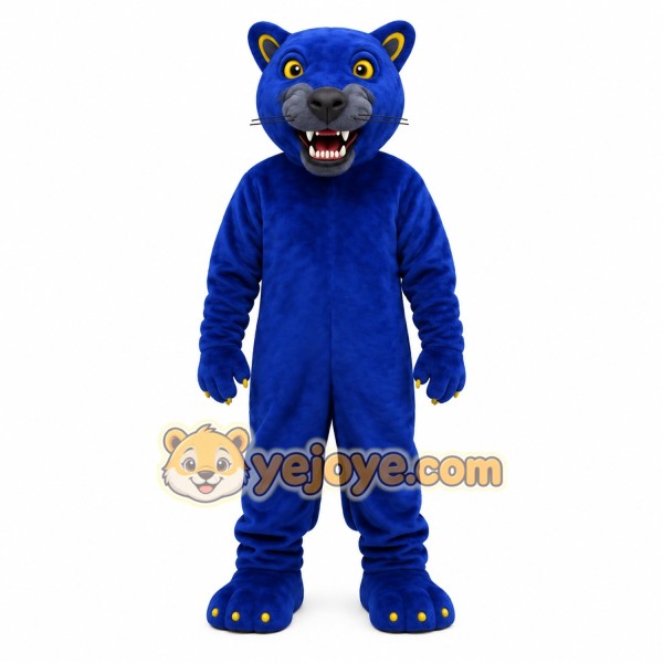 Blue Panther Mascot Costume