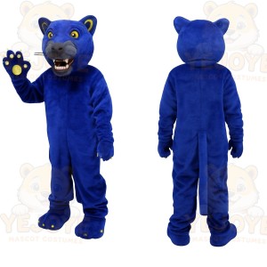 Blue Panther Mascot Costume