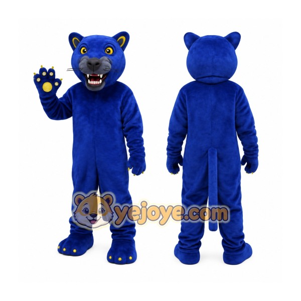 Blue Panther Mascot Costume