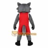 Gray Red Wolf Basketball Mascot Costume Gray Red Wolf Basketball Mascot Costume