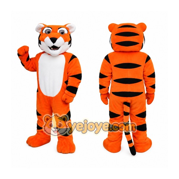 Orange Black White Tiger Mascot Costume