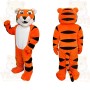 Orange Black White Tiger Mascot Costume