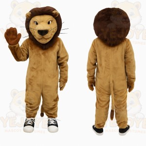 Tan Brown Lion Mascot Costume