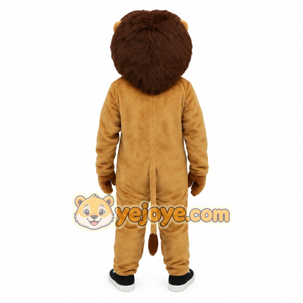 Tan Brown Lion Mascot Costume