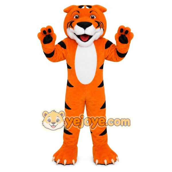 Orange Black Tiger Mascot Costume