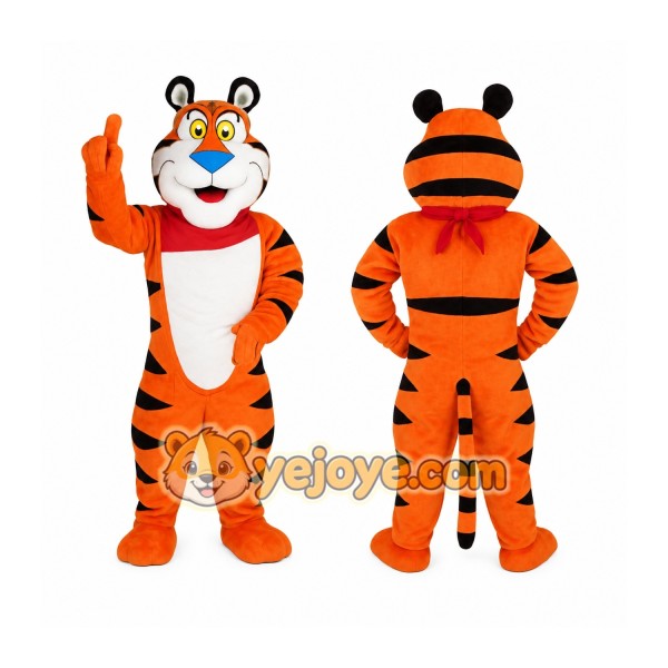 Orange Black Tiger Mascot Costume
