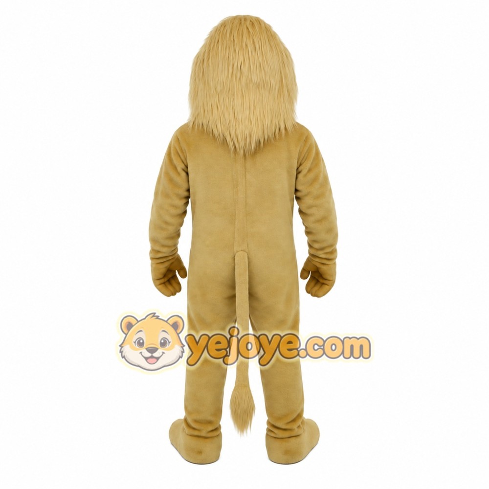 Tan Lion Mascot Costume Tan Lion Mascot Costume