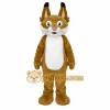 Tan White Spotted Lynx Cat Mascot Costume