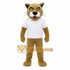 Tan White Cougar Mascot Costume Tan White Cougar Mascot Costume