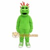Green Dragon With Red Spikes Mascot Costume