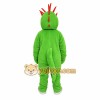 Green Dragon With Red Spikes Mascot Costume