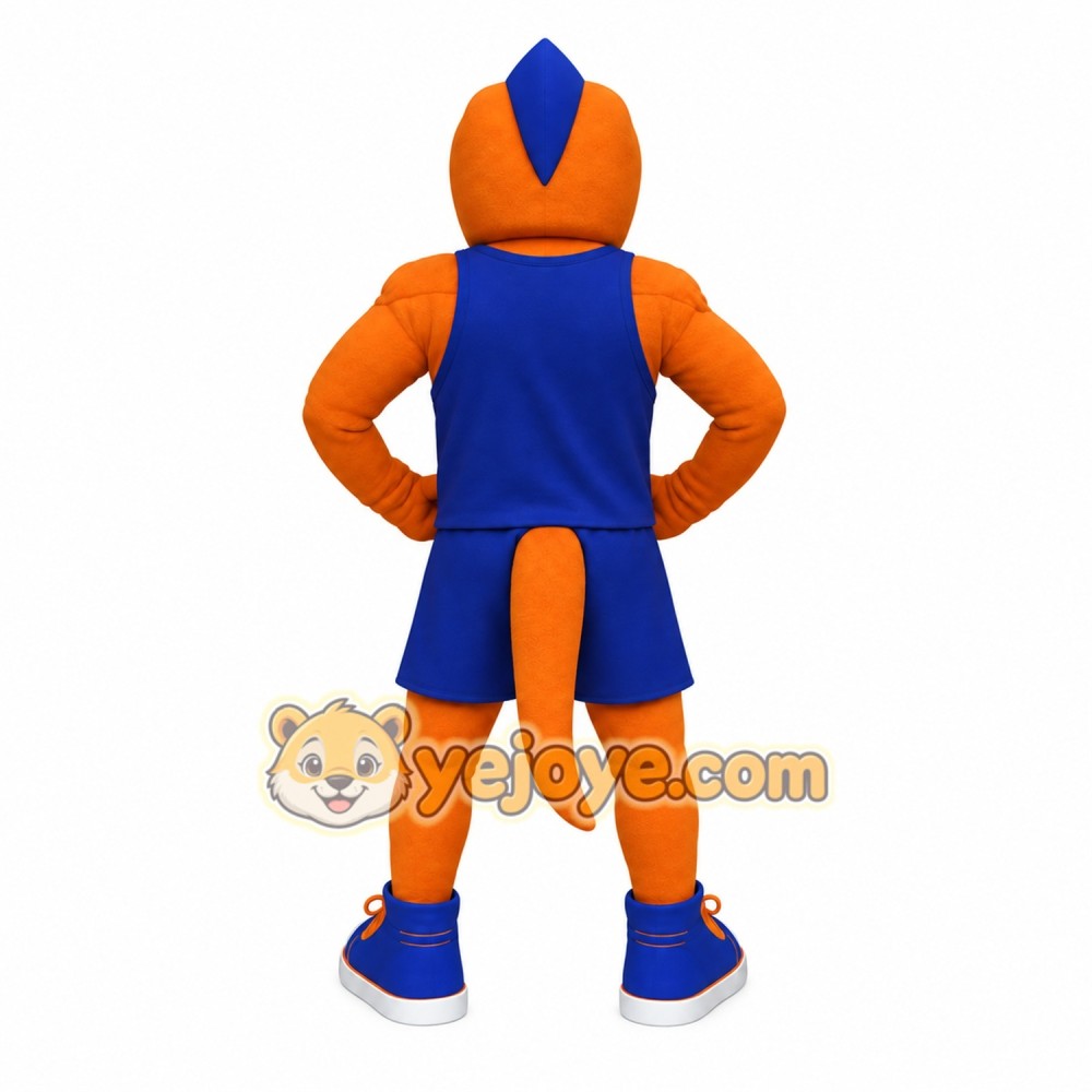 Orange Blue Dinosaur Mascot Costume Orange Blue Dinosaur Mascot Costume