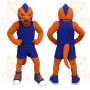 Orange Blue Dinosaur Mascot Costume