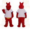 Red White Yellow Dragon Mascot Costume