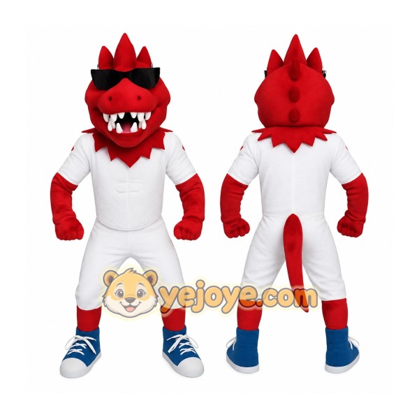 Red White Blue Sunglasses Dragon Mascot Costume