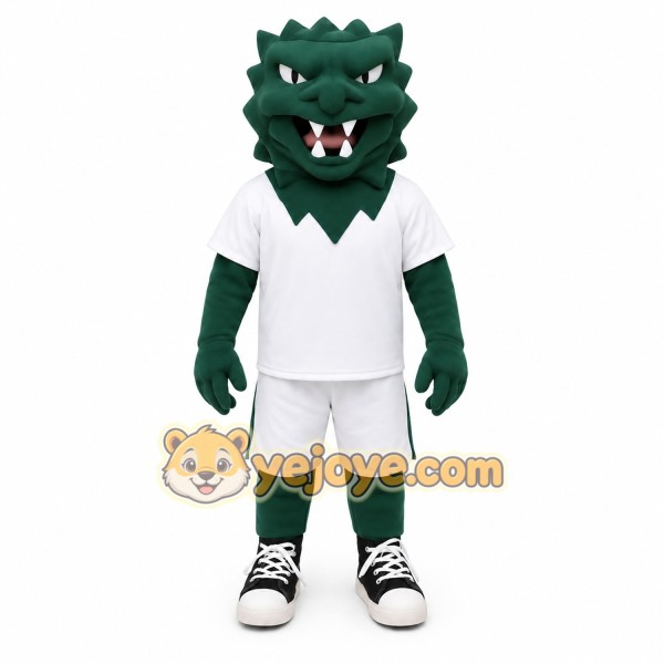 Green White Dragon Mascot Costume Green White Dragon Mascot Costume