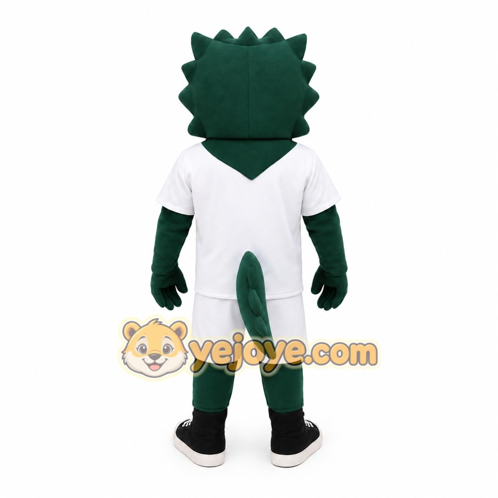 Green White Dragon Mascot Costume