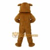 Brown White Bulldog Mascot Costume