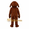 Brown White Dog With Yellow Bow Tie Mascot Costume