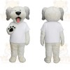 White Gray Dog Mascot Costume