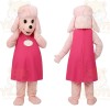 Pink Poodle Dog Mascot Costume