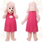 Pink Poodle Dog Mascot Costume