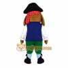 Brown Red Green Pirate Dog Mascot Costume