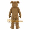 Brown Tan Dog With Green Tag Mascot Costume
