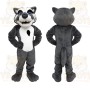 Gray White Tiger Mascot Costume