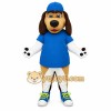 Blue Brown Tan White Dog Mascot Costume