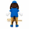 Blue Brown Tan White Dog Mascot Costume