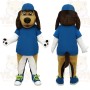 Blue Brown Tan White Dog Mascot Costume