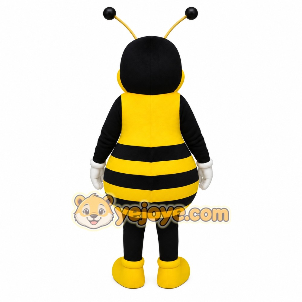 Yellow Black Bee Mascot Costume Yellow Black Bee Mascot Costume
