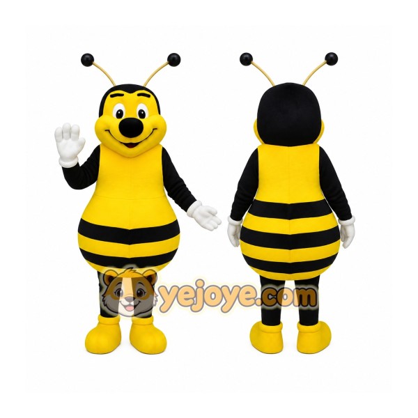Yellow Black Bee Mascot Costume