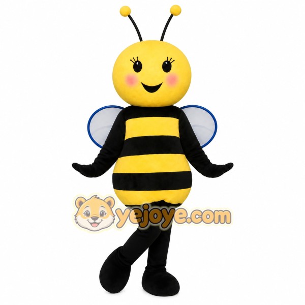 Yellow Black Bee Mascot Costume Yellow Black Bee Mascot Costume